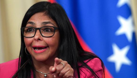 Delcy Rodríguez hizo esta acusación al citar un mensaje del embajador de Venezuela ante la Organización de Naciones Unidas (ONU), Samuel Moncada. (Foto: AFP)