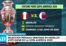 Selección peruana: La ‘blanquirroja’ debutará ante Qatar en la Copa América 2020