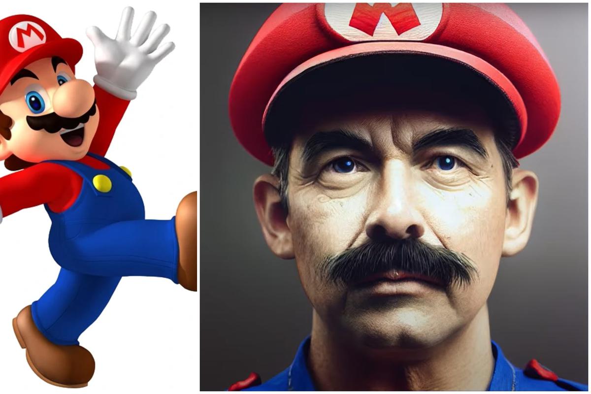 IA recria atores de filme do Super Mario Bros como personagens dos