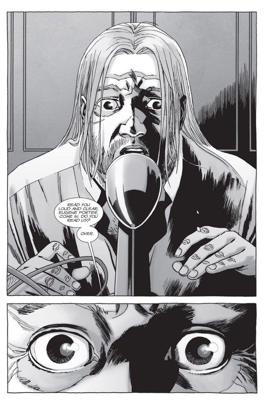 Eugene es el primero en hacer contacto con Commonwealth en el cómic de "The Walking Dead" (Foto: Image Comics)