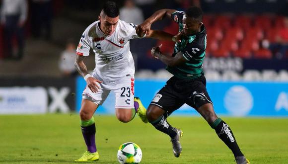 El volante Diego Chávez anotó un gol sobre el final del partido y Veracruz arañó un empate 2-2 ante Santos, en el primer partido por la décima fecha del torneo Clausura MX 2019. (Foto: @michantastica)