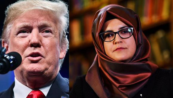 Novia de Jamal Khashoggi pide al presidente de Estados Unidos Donald Trump no encubrir el asesinato. (AFP / Reuters)