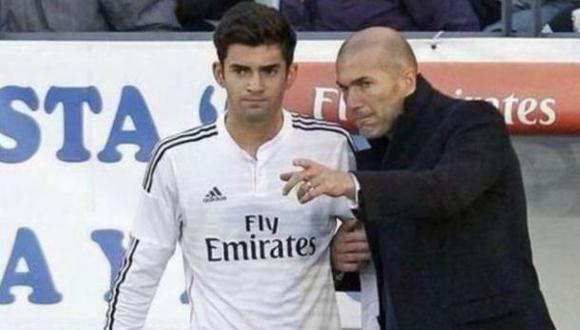Zidane hizo debutar a su hijo Enzo en el Real Madrid Castilla
