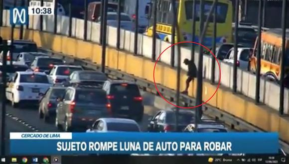 Un nuevo robo se registró en Cercado de Lima. (Foto: Canal N)
