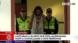 El Agustino: capturan a extranjero que acuchilló y mató a dos personas | VIDEO