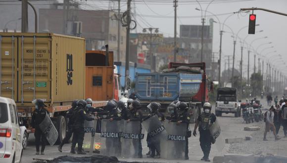 Paro fue convocado por la Unión de Gremios de Transporte Multimodal del Perú (UGTRANM). (Foto: Julio Reaño / @Photo.gec)