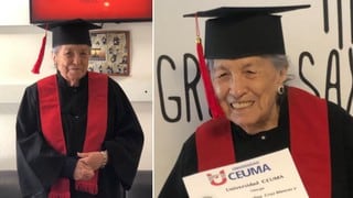 María Josefina, la abuela de 93 años que se graduó de la universidad con excelentes calificaciones