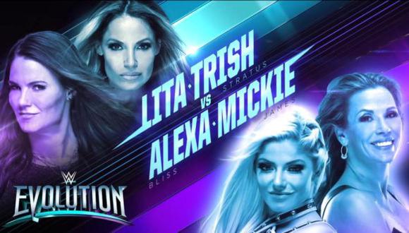 Trish Stratus y Lita regresarán para luchar con Alexa Bliss y Mickie James en Evolution | Foto: WWE