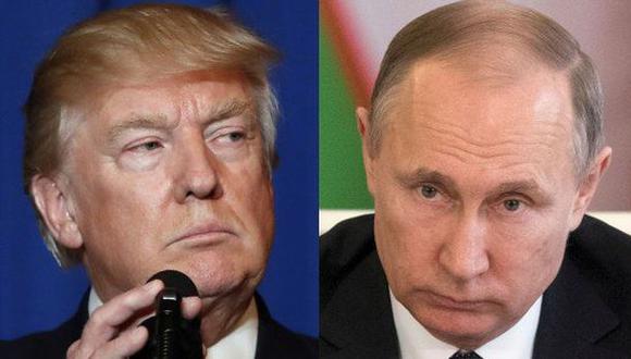 Donald Trump, presidente de Estados Unidos, y Vladimir Putin, su par de Rusia. (Foto: Agencias)
