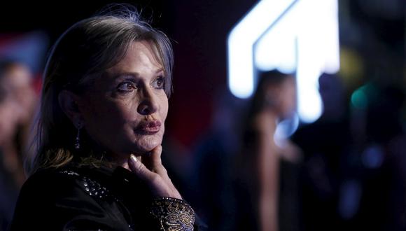 Carrie Fisher dejó de existir luego de haber filmado sus escenas para "Star Wars: Episodio VIII". Foto: Reuters.