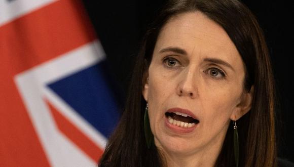 La primera ministra de Nueva Zelanda Jacinda Ardern en una imagen del 12 de agosto durante una conferencia para hablar sobre el coronavirus. (Foto: Marty MELVILLE / AFP).