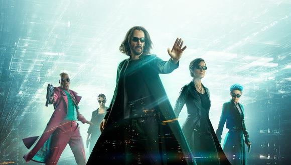 Afiche de "Matrix Resurrección", ya disponible en cines.