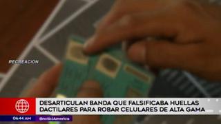 San Juan de Miraflores: capturan a presuntos falsificadores de huellas digitales