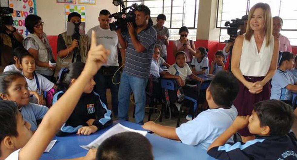 La ministra de Educación, Marilú Martens, aseguró que existe un plan de recuperación de las clases en las regiones donde el inicio del año escolar se retrasó. (Foto: Andina)