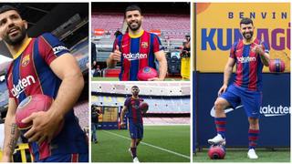 Sergio Agüero ya posó con la azulgrana del Barcelona: así se presentó en el Camp Nou | FOTOS