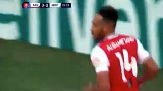 Arsenal vs. Manchester City: Pierre-Emerick Aubameyang convirtió el 1-0 tras gran pase de Pepé | VIDEO