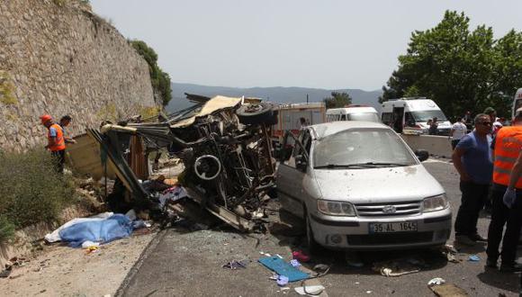 Turquía: Accidente de autobús turístico deja 20 fallecidos