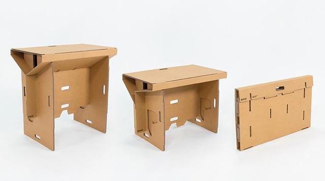 Este escritorio de cartón resiste todo y hace bien al ambiente - 1