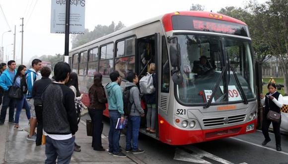 Precios de los pasajes en los corredores complementarios subieron desde hoy miércoles 11 de mayo. (Foto: GEC)