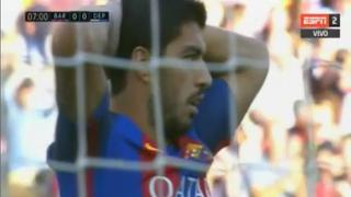 Barcelona: Luis Suárez y Neymar fallaron gol en la misma jugada