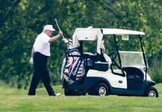 Trump vuelve a jugar golf en uno de sus clubes tras pausa por el coronavirus | FOTOS