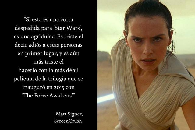 "Star Wars: The Rise of Skywalker" se estrena este 19 de diciembre. (Foto: Lucasfilm)