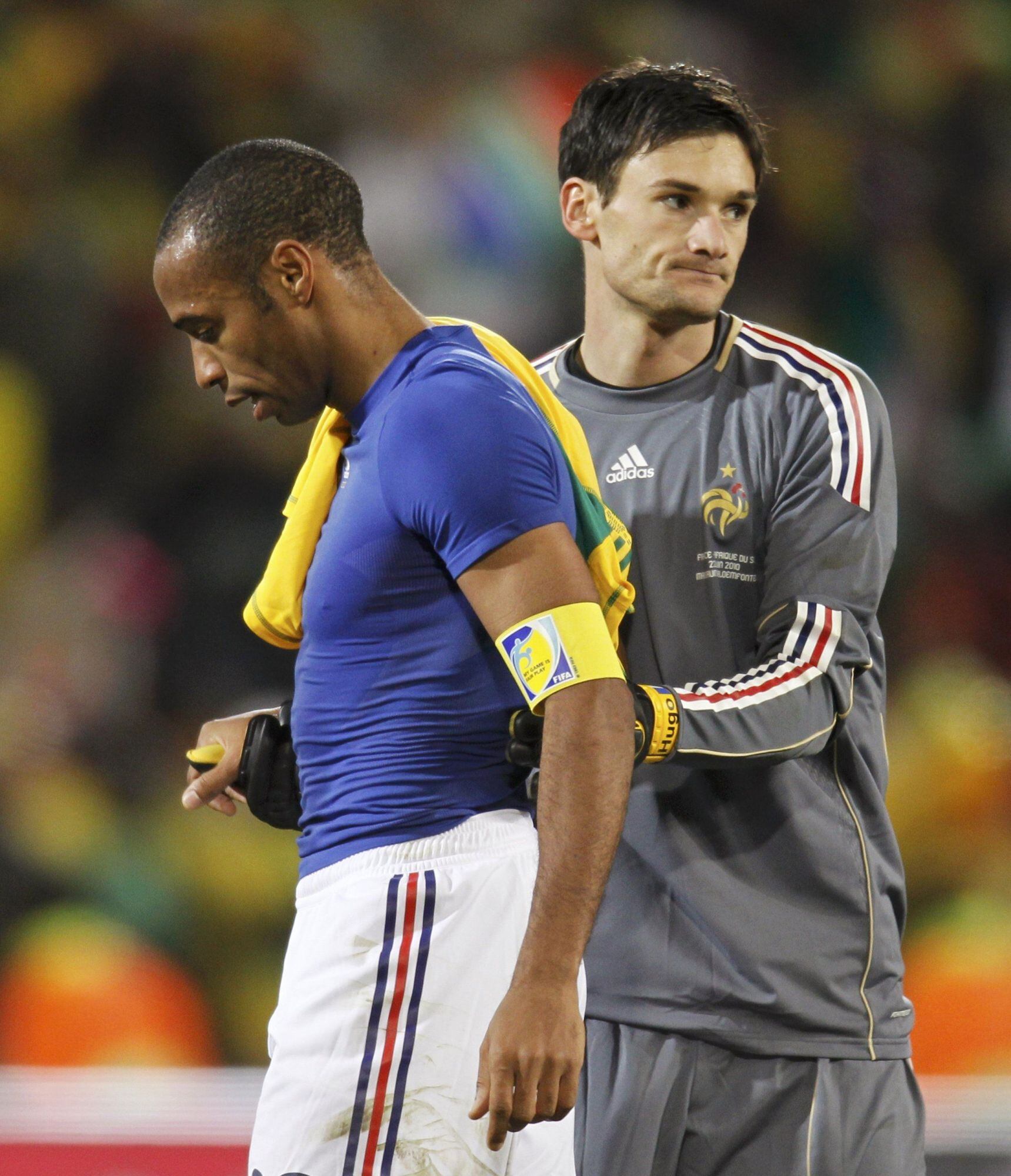 Lloris y Henry en el Mundial 2010. (Foto: AP)