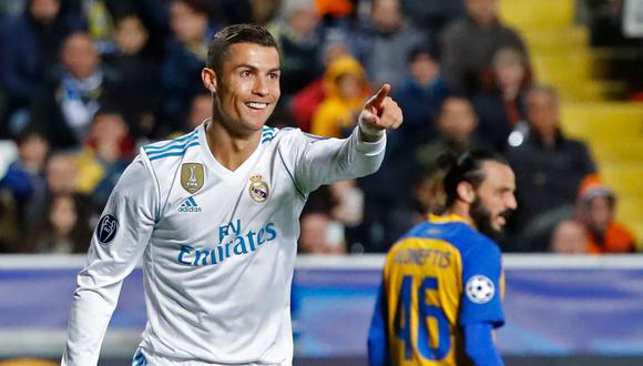Cristiano Ronaldo marcó un doblete con Real Madrid en la Champions League. (Foto: AFP)