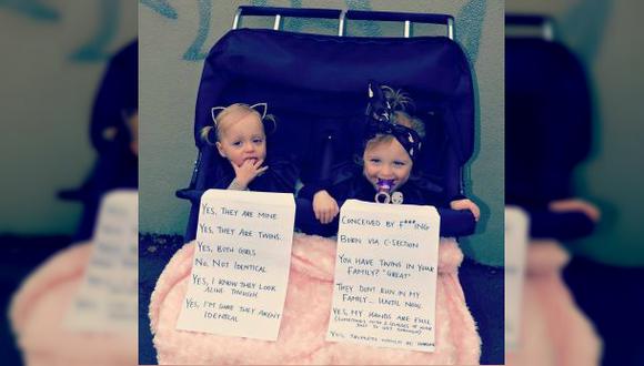 Facebook: madre dio "todas" las respuestas sobre tener gemelos