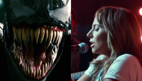 "Venom" vs. "A Star Is Born" (Foto: Difusión)