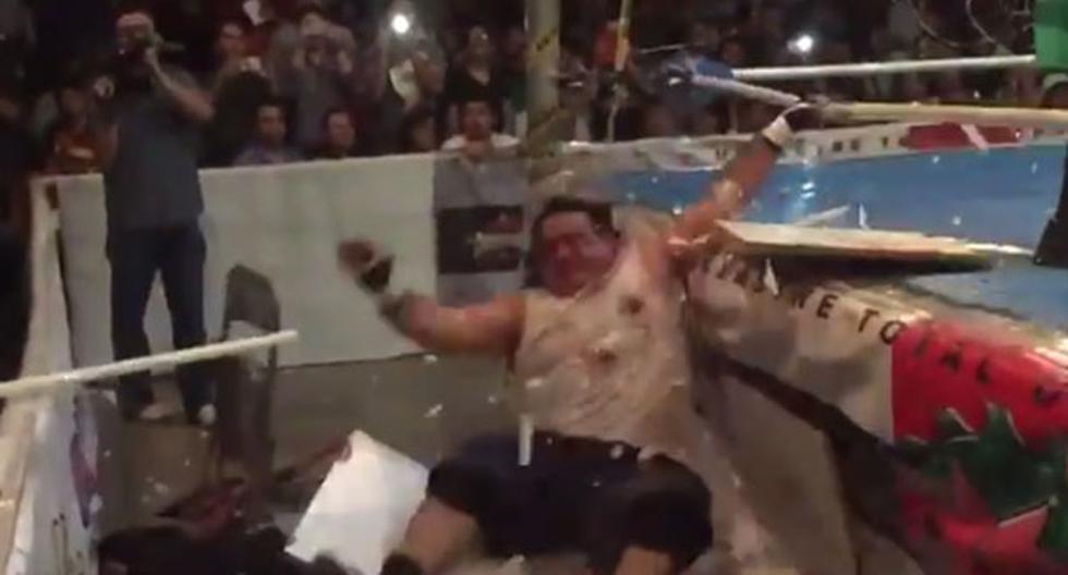 Luchador sufre trágico accidente en la lucha libre de México. (Foto: Captura)