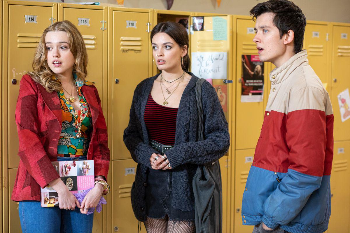 Asa Butterfield, Emma Mackey, Ncuti Gatwa y Connor Swindells son los protagonistas de "Sex Education" (Foto: Netflix)
