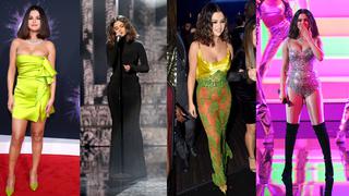 Selena Gómez: todos los looks que lució en los American Music Awards 2019