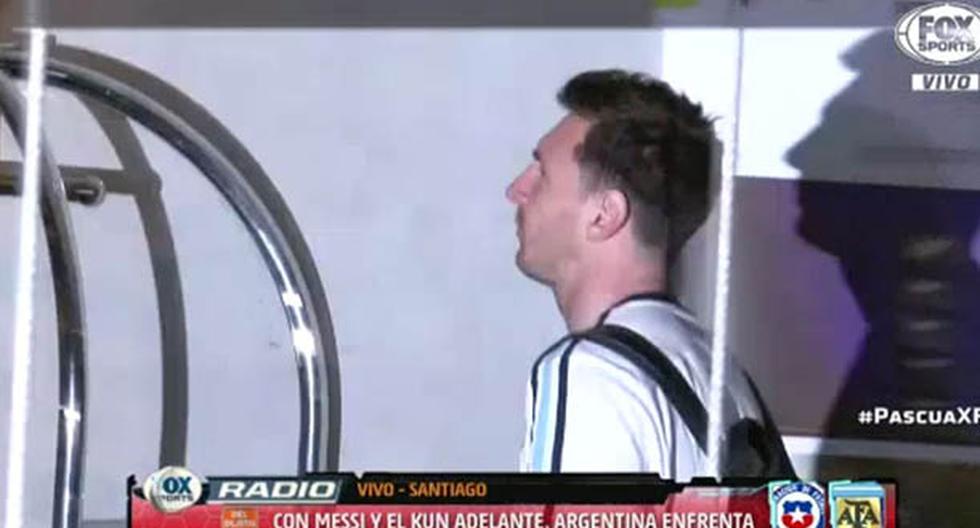 Lionel Messi está en Santiago con la delegación argentina para enfrentar a Chile. (Video: FOX Sports - YouTube)