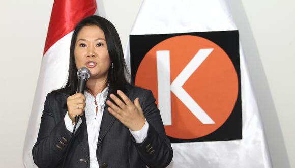 La lideresa de Fuerza Popular Keiko Fujimori protestó contra la iniciativa del Ejecutivo.  Foto: Archivo GEC