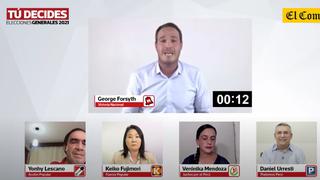 George Forsyth en Debate El Comercio: estos son sus planteamientos económicos de cara a las elecciones 2021