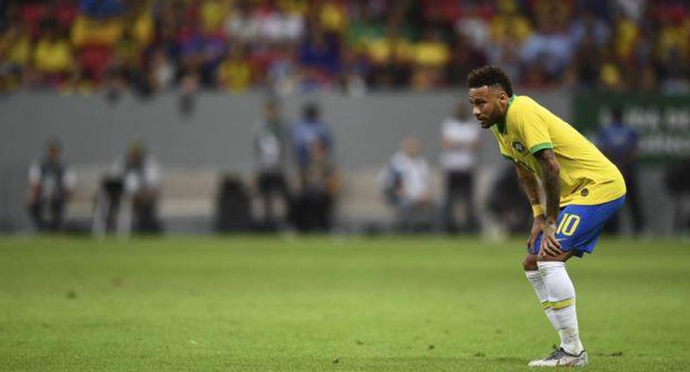 Neymar se retiró entre lágrimas del amistoso que disputaron Brasil y Catar. (Foto: AFP)