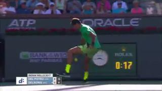 Del Potro se ganó ovación con sensacional punto en Indian Wells