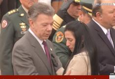 YouTube: así rechazó una mujer el saludo del presidente colombiano