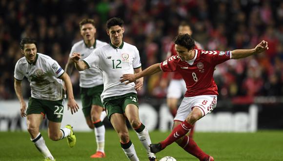 Dinamarca igualó 0-0 ante Irlanda en Copenhague por pase a Rusia 2018. (Foto: AFP)