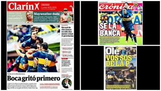 Boca vs. River: reacciones de la prensa tras triunfo 'xeneize'