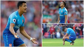 Alexis Sánchez no es feliz en Arsenal: su frustración tras derrota ante Liverpool