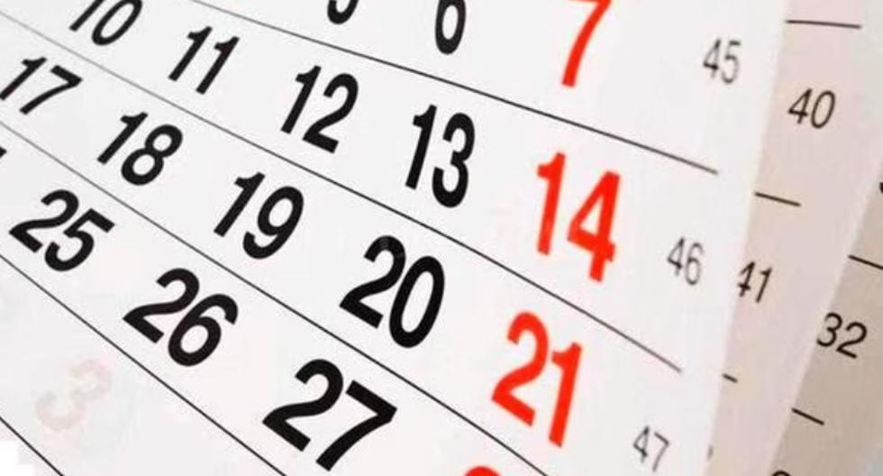 Calendario 2024 con feriados en Perú y días no laborables para el próximo año (Foto: Agrofy)
