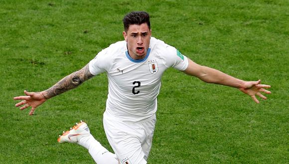 Uruguay alcanzó un agónico triunfo ante Egipto, gracias a un cabezazo del zaguero 'charrúa' José María Giménez en el segundo partido del Grupo A del Mundial Rusia 2018. (Foto: Reuters)