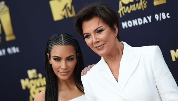 Kim Kardashian envía tierno mensaje a su madre Kris Jenner por su cumpleaños. (Foto: AFP/Valerie Macon)