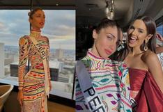Alessia Rovegno encanta al lucir un vestido inspirado en la Amazonia en la previa del Miss Universo