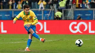 Brasil vs. Paraguay: Coutinho y el esquinado disparo de penal para el 3-2 en Copa América | VIDEO