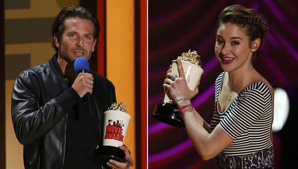 MTV Movie Awards: Bradley Cooper y Shailene Woodley triunfaron