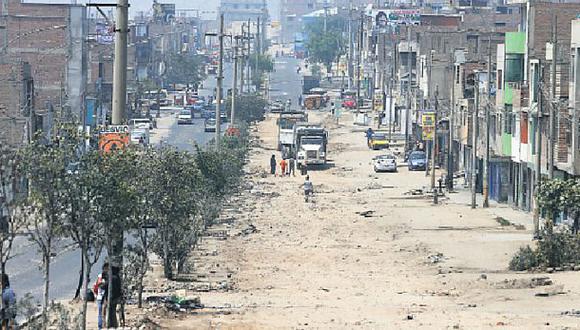 Obras paralizadas generan malestar en seis distritos de Lima