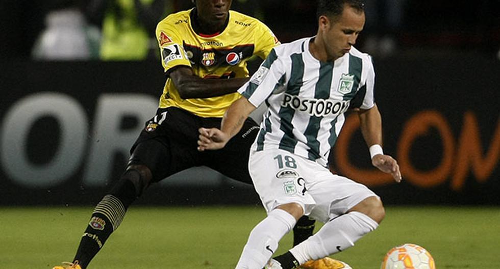 Atlético Nacional fue sorprendido por Barcelona en la Copa Libertadores. (Foto: EFE)